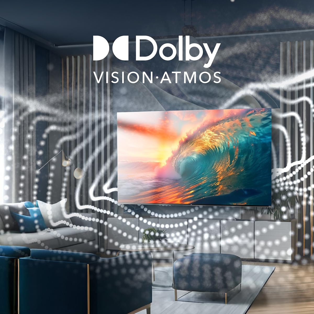 TCL Smart TV Pantalla 65" Google TV QLED 4K HDR 10 250 NITS 60 Hz Dolby Audio Digital Compatible con Alexa Negro, Mod. 65Q651G