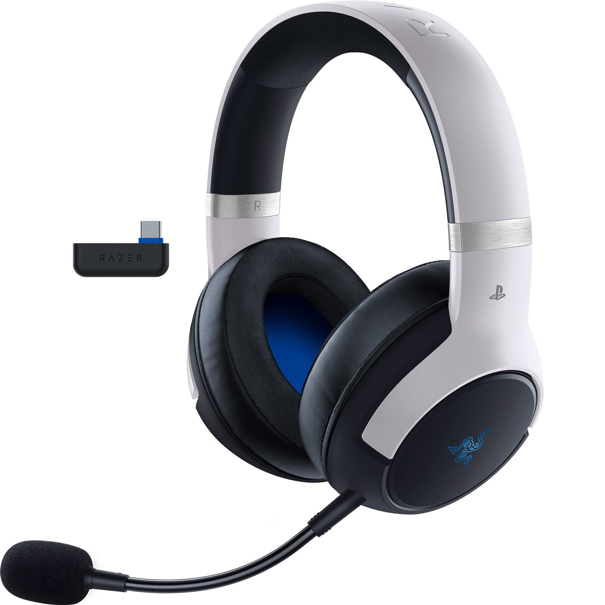 Razer Kaira Pro HyperSpeed - Auriculares inalámbricos para juegos con Haptics para Playstation 5 / PS5, PS4, PC, móvil: controladores de titanio de 50 mm - Micrófono híbrido - (reacondicionado)