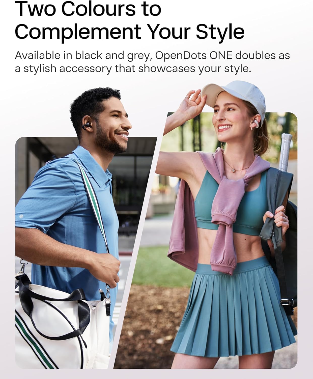 SHOKZ OpenDots ONE Auriculares Inalámbricos Bluetooth 5.4, Audifonos Deportivos Abiertos Clip, Dolby Audio Premium 6,5g, Open Ear, 40H de Batería, 4 Mics. Cancelación Ruido, con Paño de Limpieza,Negro