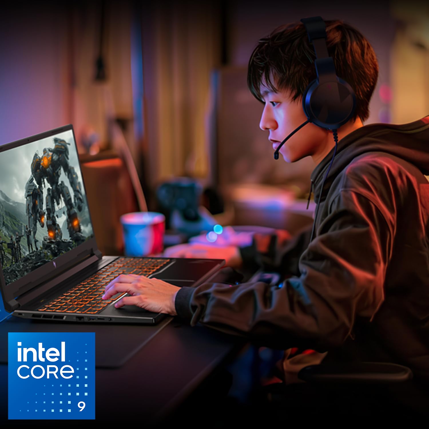 Acer Nitro V Gaming Laptop | Procesador Intel Core Ultra 9 270H | GPU NVIDIA GeForce RTX 5070 para portátil | visualización WUXGA IPS de 16 Pulgadas | 32 GB DDR5 | SSD Gen 4 de 1 TB | Wi-Fi 6 | KB