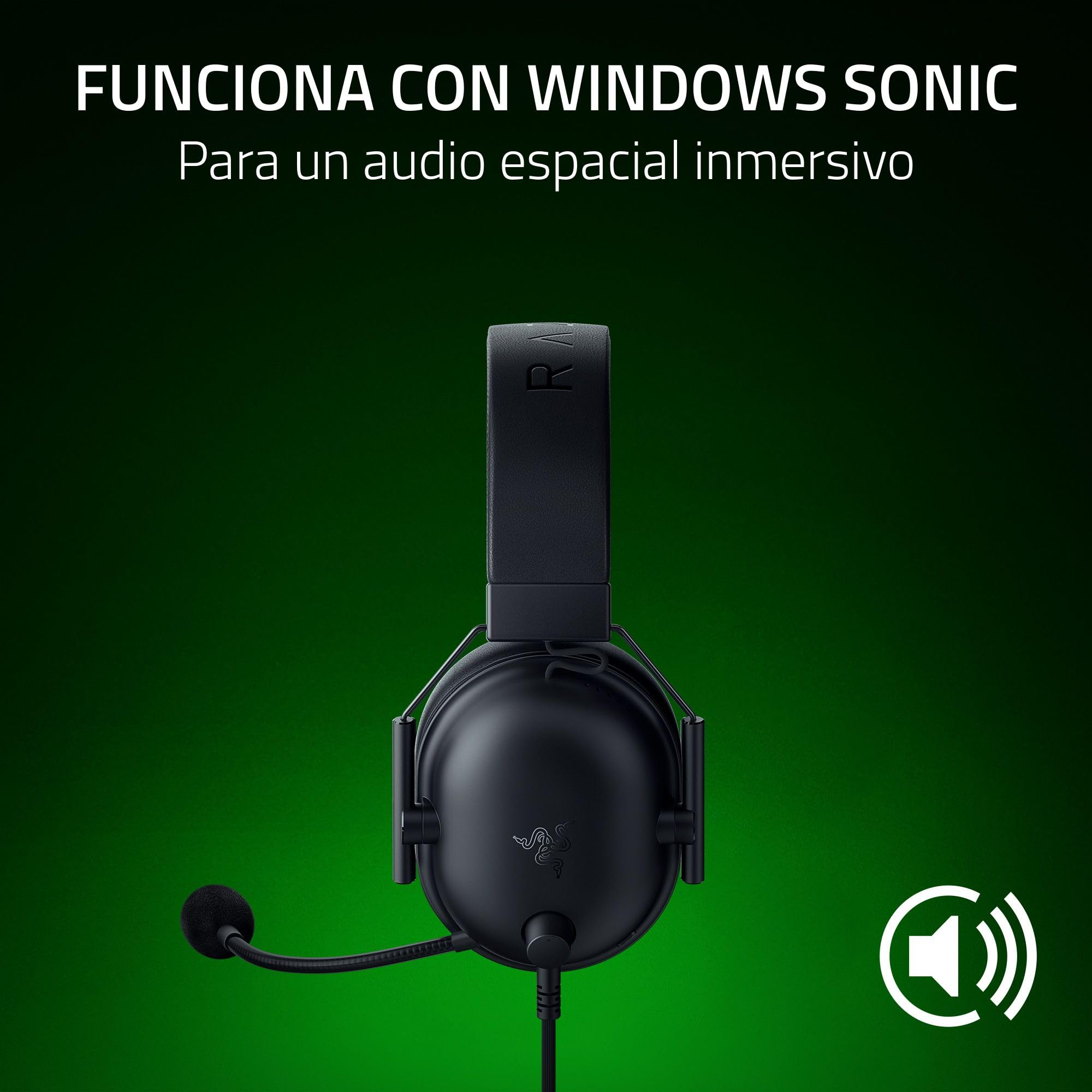 Razer BlackShark V2 X Auriculares para Xbox: Diafragmas de 50mm - Micrófono Cardioide - Ligero - Almohadillas Aislantes de Ruido - para Xbox Series X, Series S, PS5, PC, 3.5mm - Negro