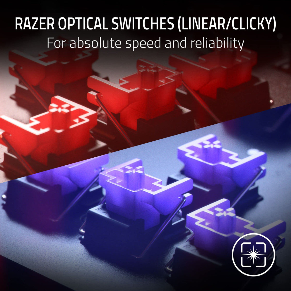 Razer Huntsman V2 TKL Teclado para juegos sin teclas: interruptores ópticos lineales rápidos Gen2 y frecuencia de sondeo de 8000Hz - Cable desmontable tipo C - Teclas PBT - Reposamuñecas ergonómico -