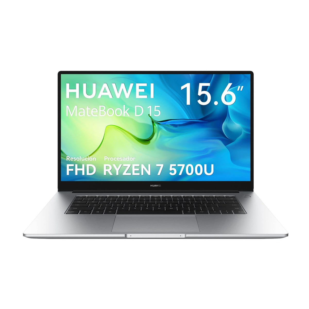 Huawei Laptop MateBook D 15 Ryzen 7 5700U 16GB + 512, 15.6 Pulgadas, Fast Charging 65W, Windows 11 Home