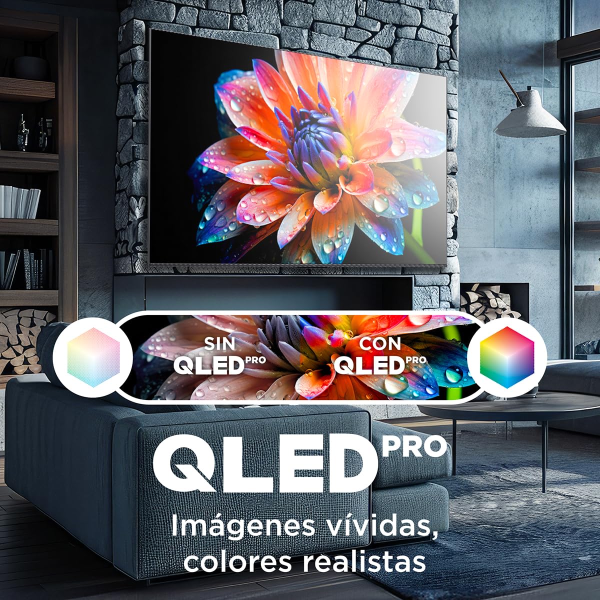TCL Smart TV Pantalla 65" Google TV QLED 4K HDR 10 250 NITS 60 Hz Dolby Audio Digital Compatible con Alexa Negro, Mod. 65Q651G