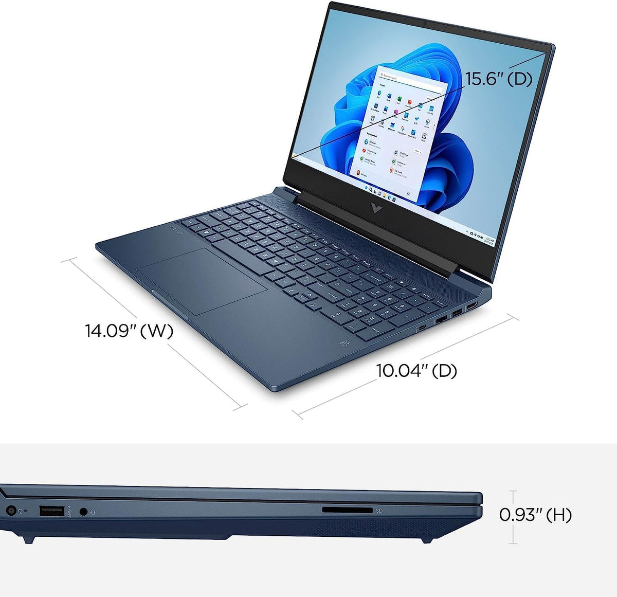HP Victus 15.6" Full HD 144Hz Laptop Gamer Intel Core i5-13420H 8GB RAM NVIDIA GeForce RTX 3050 512GB SSD Azul