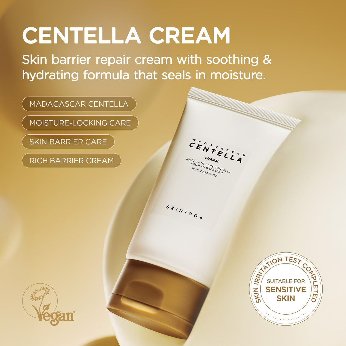 Madagascar Centella Cream by Skin1004 for Women - 2.53 oz Cream