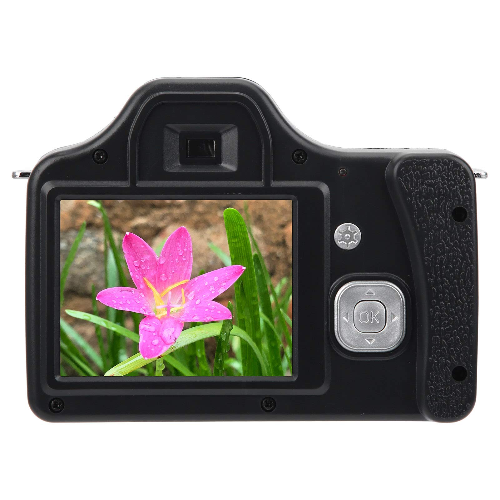 Cámara Réflex Digital Cámara para Fotografía Pvc Negro 3.0 en Pantalla Lcd Zoom 18X Cámara Réflex HD Cámara Digital Portátil de Longitud Focal Larga (lente Gran Angular estándar) (Edición estándar + lente gran angular)