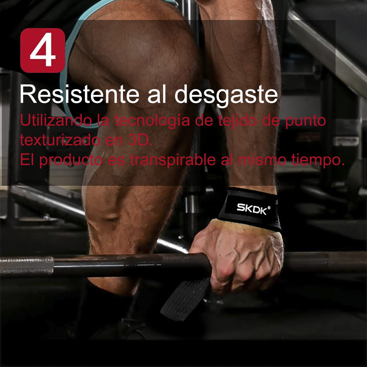 SKDK Correas de levantamiento de silicona antideslizante,Straps Para Gym, Levantamiento de Pesas,muñequeras gym straps para gym mujer, hombres, levantamiento de pesas, culturismo