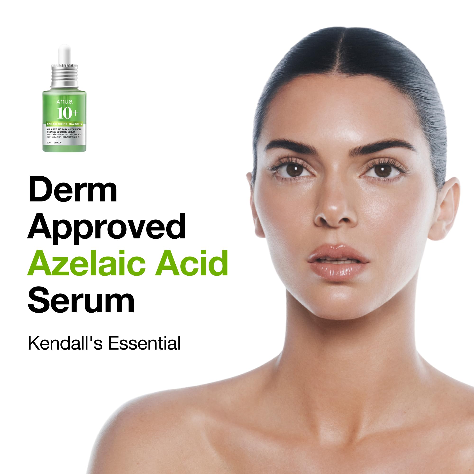 ANUA Azelaic Acid 10 Hyaluron Redness Soothing Serum, 30 ml