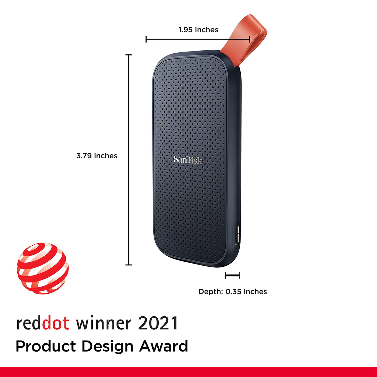 SanDisk SSD portátil de 2 TB - hasta 800 MB/s, USB-C, USB 3.2 Gen 2, Firmware actualizado, Unidad Externa de Estado sólido - SDSSDE30-2T00-G26