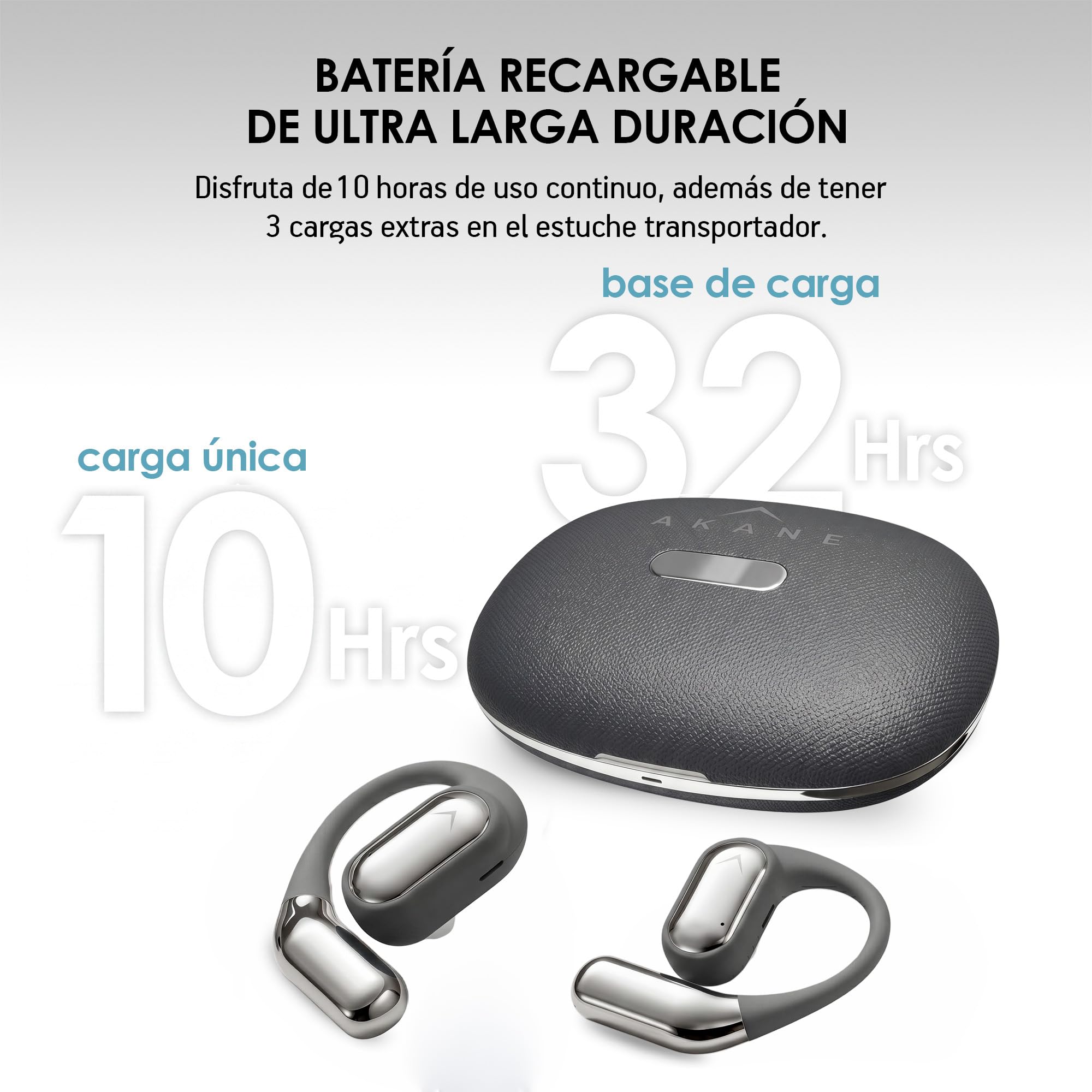 Akane Audífonos Inalámbricos Deportivos Open Ear Bluetooth 5.4 para Correr