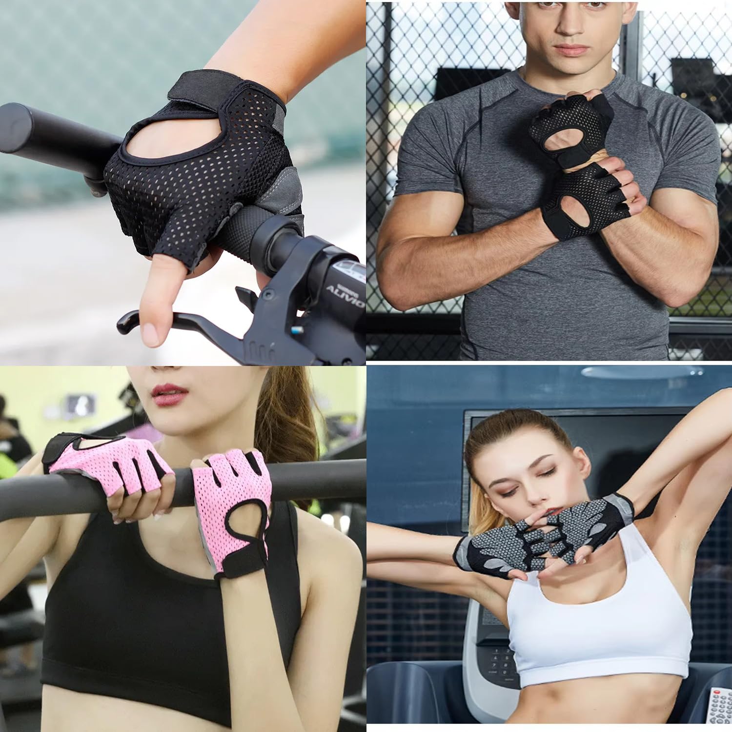 KIDS CHOICE Guantes para Gym,Guantes para Pesas de Hombre y Mujer