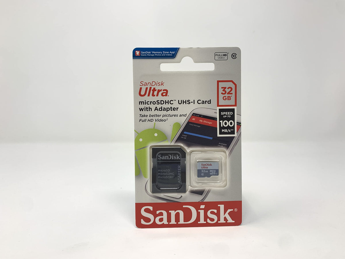 Sandisk SDSDQUAN-032G-G4A MicroSDHC Ultra for Android, 48MB/s, 32GB