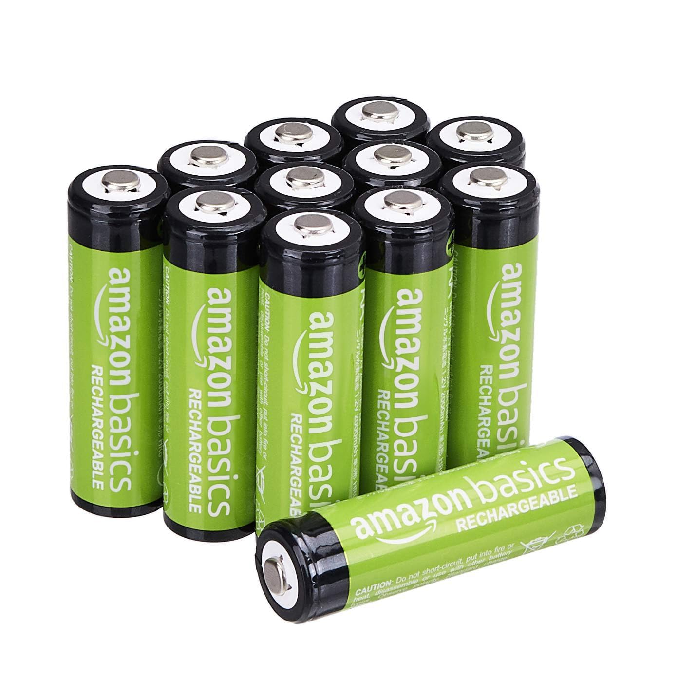 Amazon Basics - Paquete de 24 baterías NiMH recargables AAA de alta capacidad, 850 mAh, recarga hasta 500 veces, precargadas