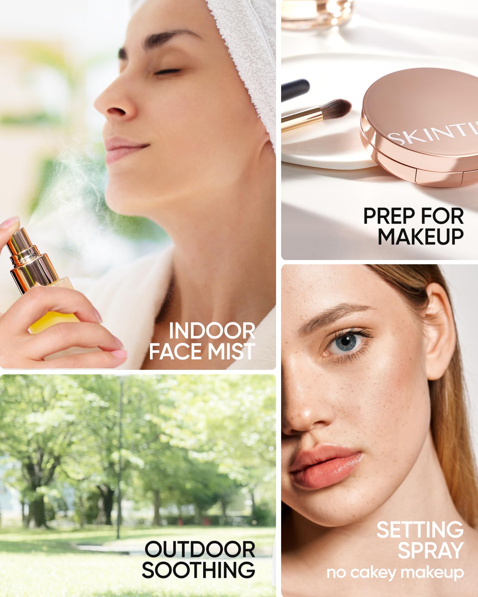 SKINTIFIC Mist Facial Hidratante Bifásico – Suero en Spray con Bífida y Escualano, Glow Natural y Efecto Dewy, Calmante, Vegano, Todo Tipo de Piel, 100ml
