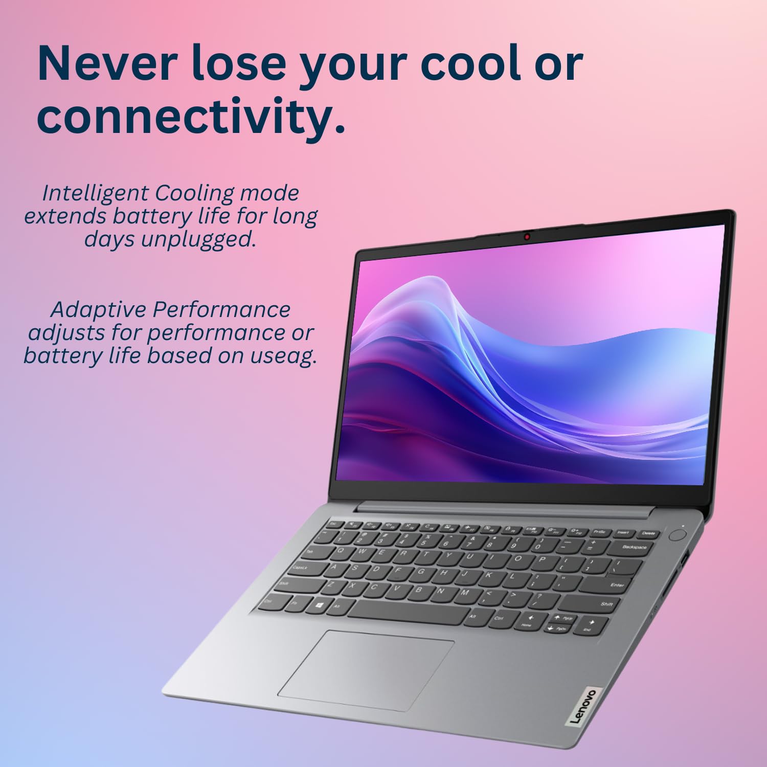 Lenovo IdeaPad 1 Laptop, pantalla HD de 14 pulgadas, Intel Celeron N4020, 4 GB de RAM, 128 GB eMMC, cámara web, Wi-FI 6, Windwos 11 Home, gris