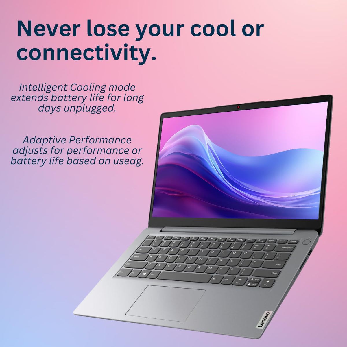 Lenovo IdeaPad 1 Laptop, pantalla HD de 14 pulgadas, Intel Celeron N4020, 4 GB de RAM, 128 GB eMMC, cámara web, Wi-FI 6, Windwos 11 Home, gris