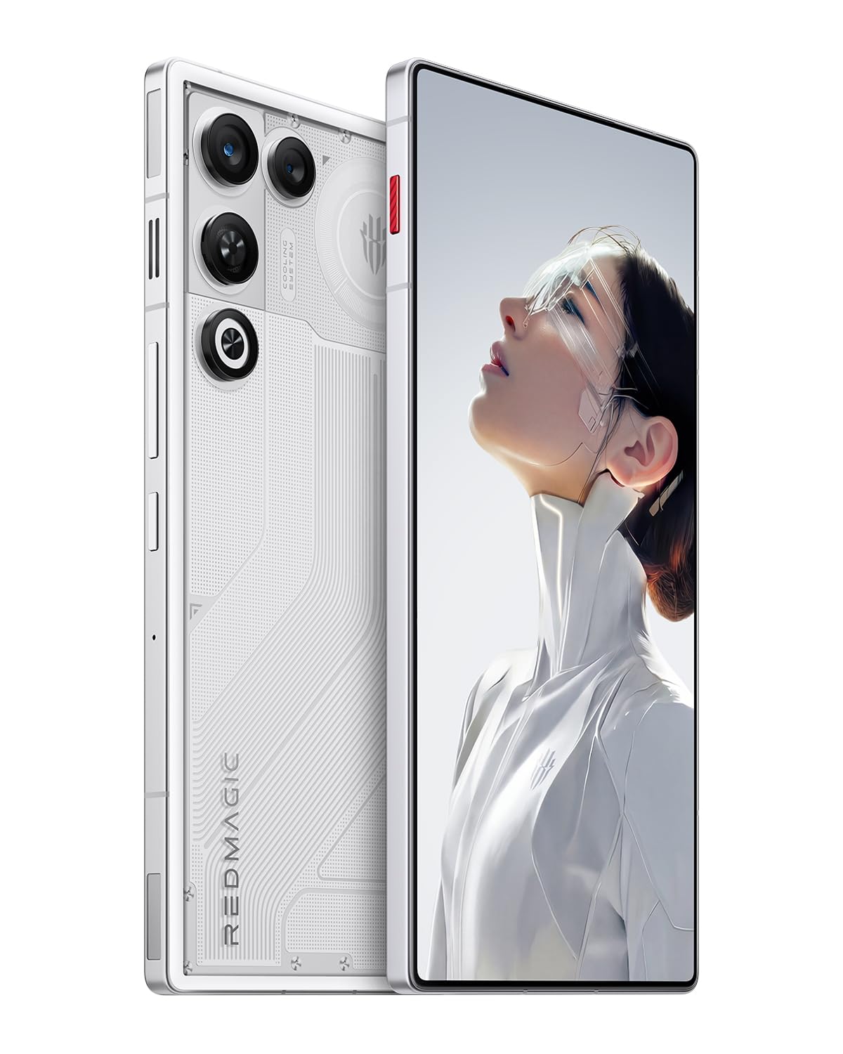 REDMAGIC 11 Air 144Hz Móvil Gaming, Smartphone Android 5G, 16GB RAM+512GB ROM, Snapdragon 8 Elite, 6.85" OLED Pantalla, FHD+ Teléfono Gaming, 50MP Cámara, 80W Cargador, Dual-Sim, NFC Blanco