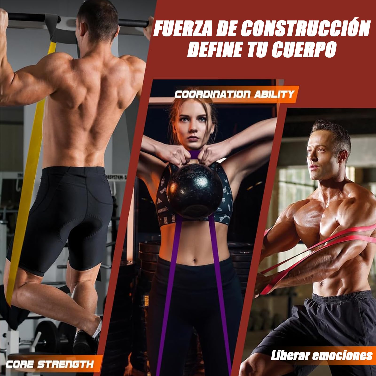 Zaffaella Bandas de Resistencia 13 PCS,Ligas de Resistencia para Ejercicio, Fuerte Bandas Elásticas para Pull Up & Crossfit - con 2 Ancla de Puerta, 2 Manijas, 2 Ganchos y Bolsa, Gimnasio (6 Colores)