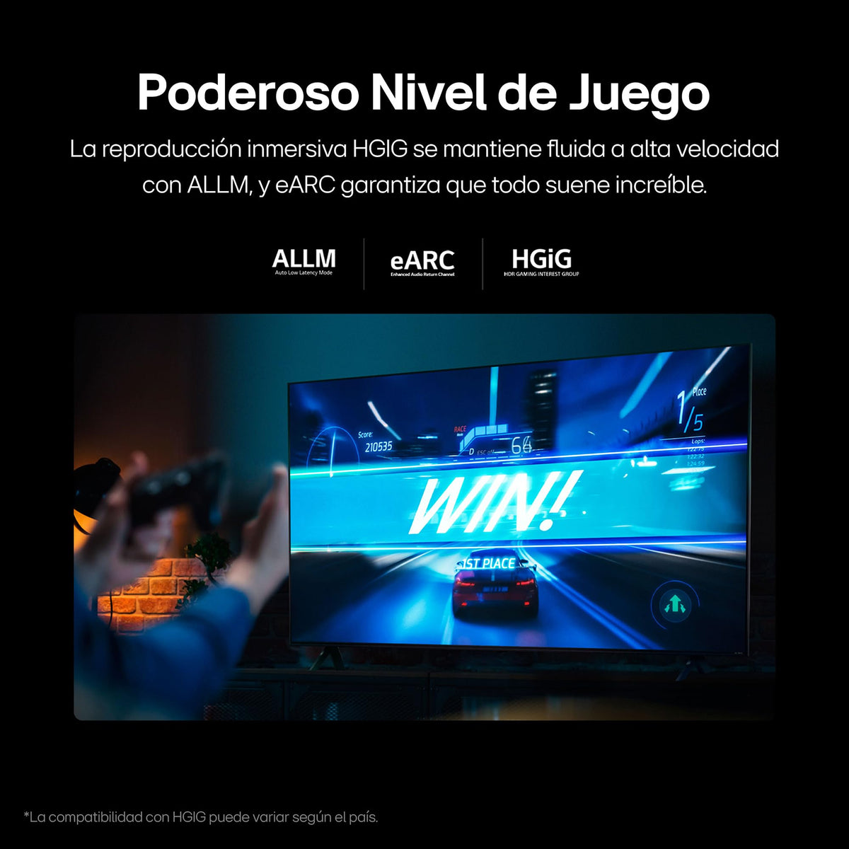 LG Pantalla QNED 65 Pulgadas 4K Smart TV 2024 ThinQ AI 65QNED80TSA