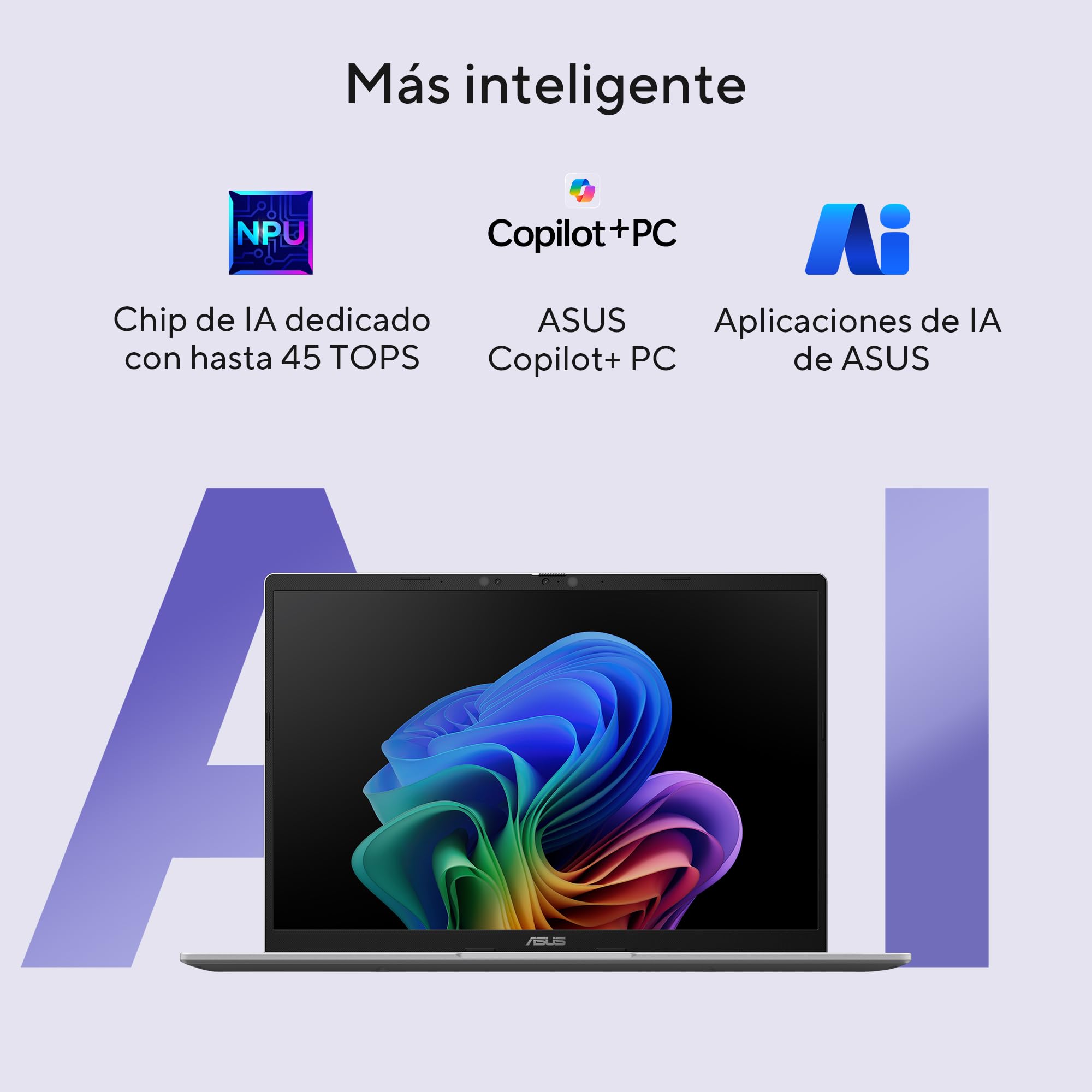 ASUS Vivobook 16” IA, Snapdragon X1/NPU 45 TOPS/16GB RAM/512GB SSD/hasta 27 Horas de batería + Carga rápida USB‑C/Teclado retroiluminado/Garantia con la Marca en Mexico.