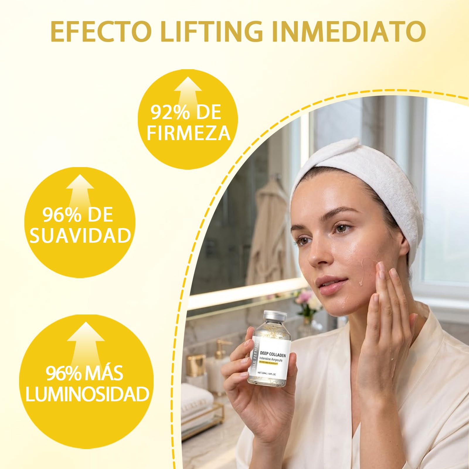 3PCS Deep Collagen Anti Wrinkle Cream In Serum,Crema antiarrugas con colágeno profundo en sérum,Anti Aging,Face Tightening,Korean Deep Collagen Peptides Face Peptide Serum 1.7fl oz/50ml (1PC)