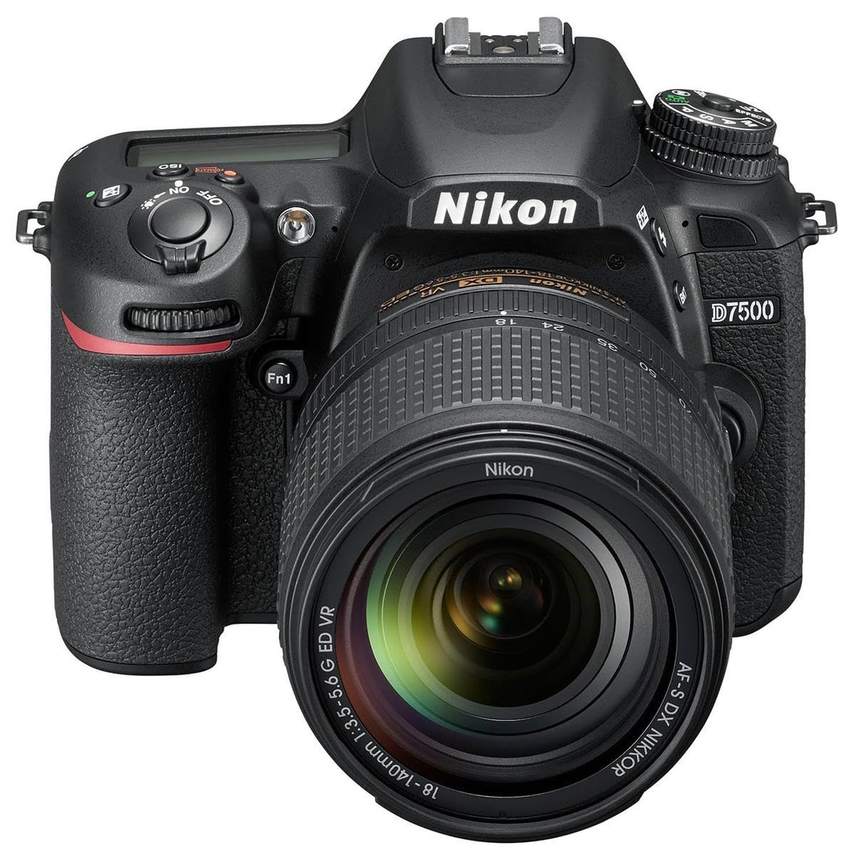 Nikon 1582 Kit Camera Digital SLR D7500 DX-Format with Lens 18-140mm VR, Black