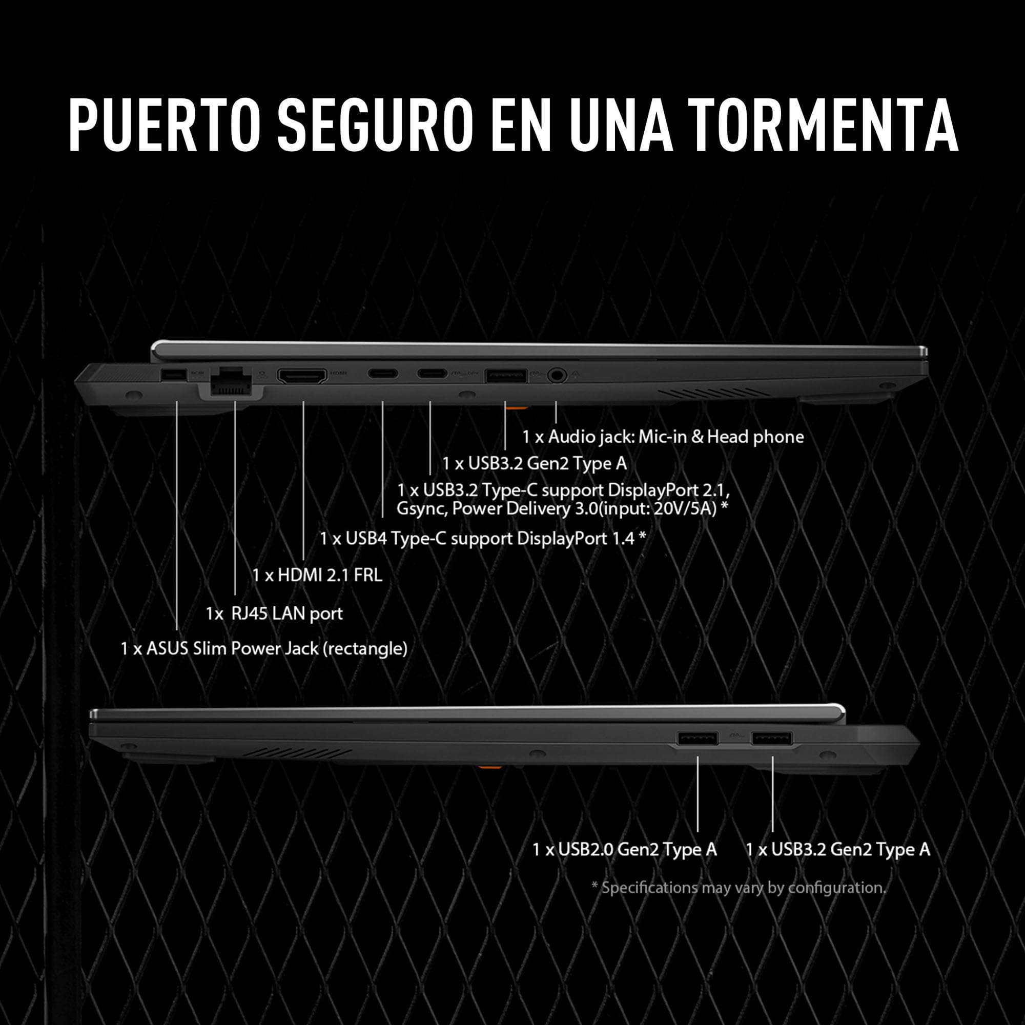 ASUS TUF A16/ NVIDIA GeForce RTX 5050/ Ryzen 7 260/NPU dedicada para IA, más de 16 Tops/ 16 GB -512 SSD/Teclado en Español (Garantia y Servicio con la Marca en Mexico)
