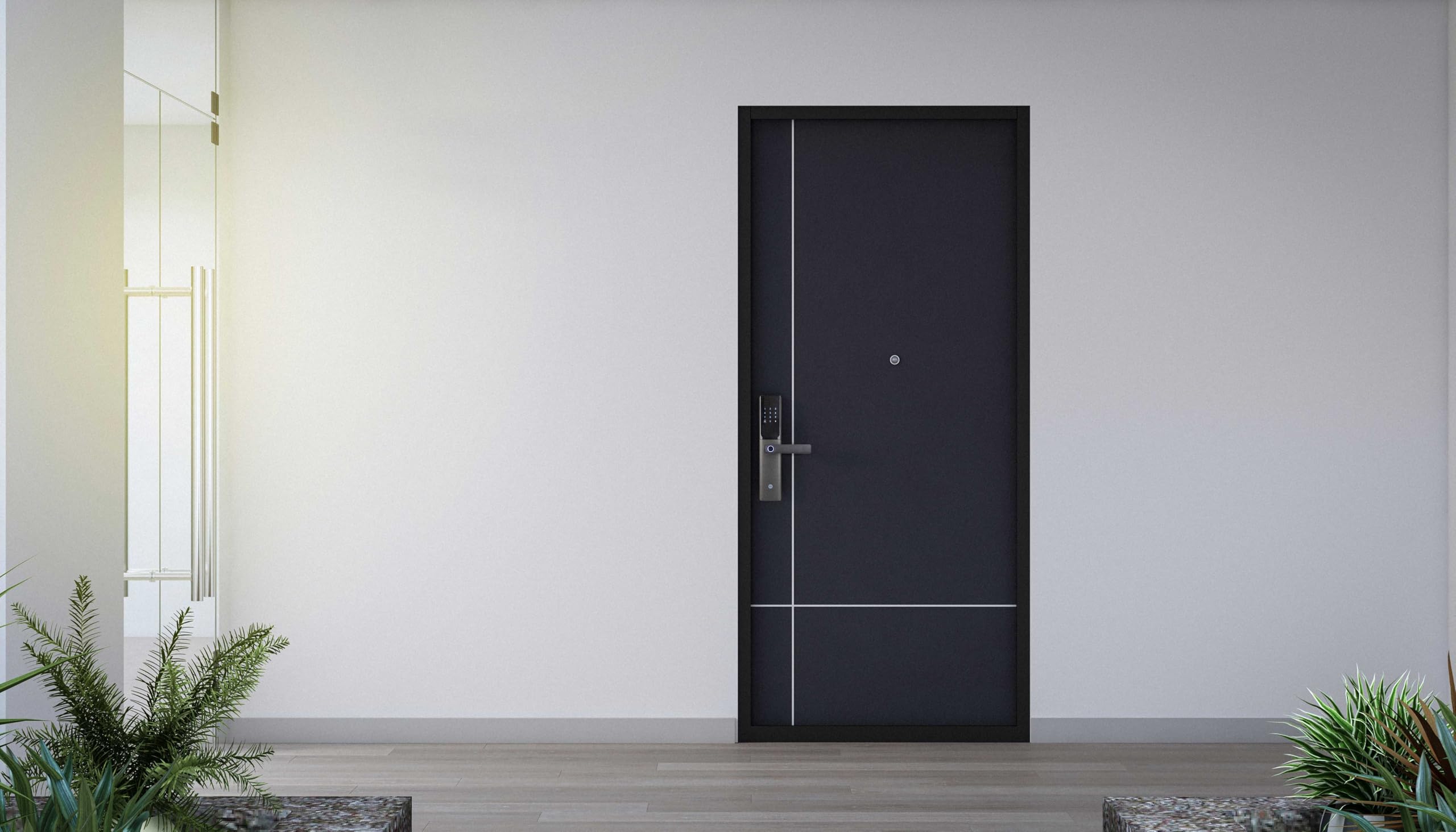 Yale Cerradura Para Puerta Inteligente Digital Con Huella De Alta Seguridad Modelo Julius
