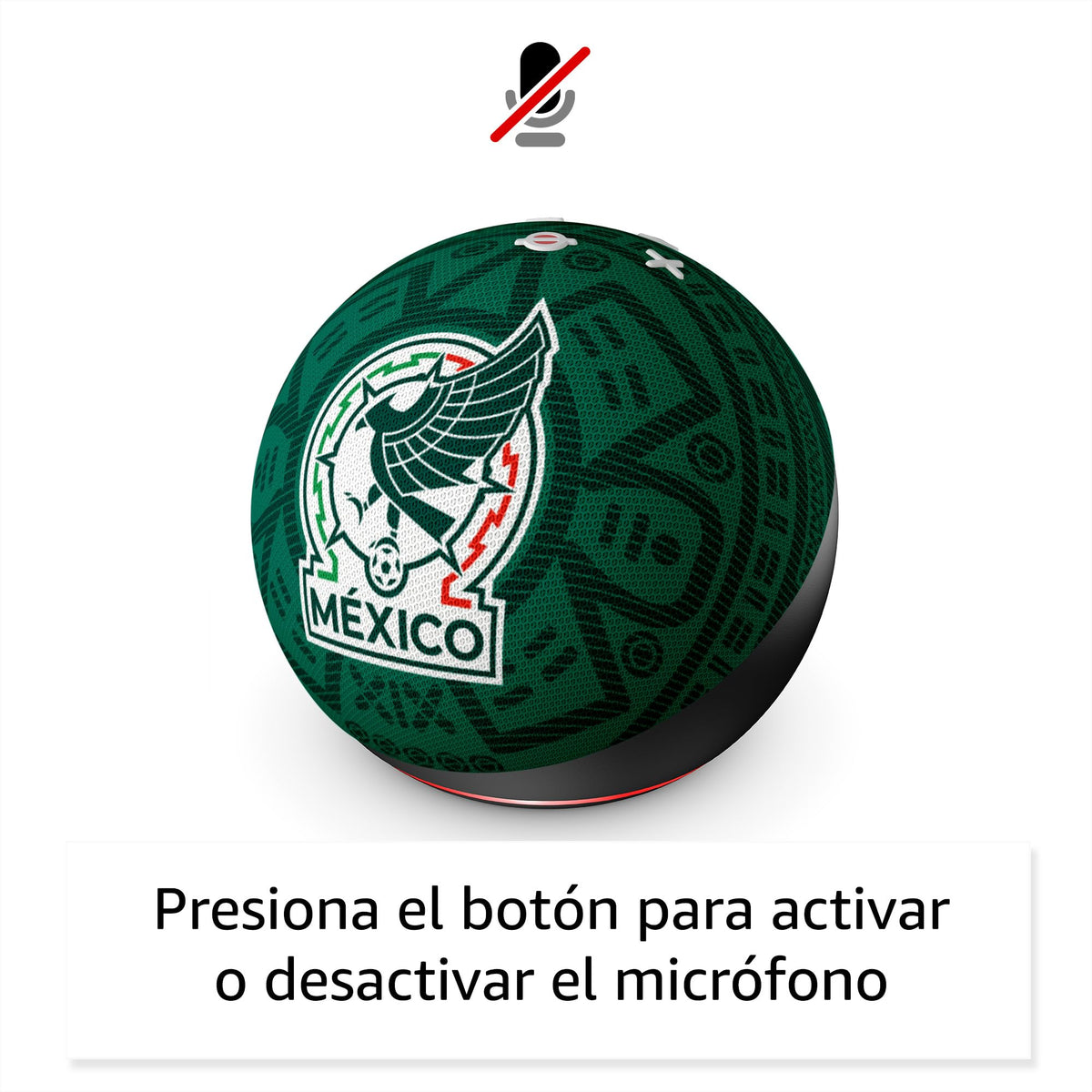 Echo Dot de edición limitada con licencia oficial de la Selección Nacional de México (modelo más reciente): incluye Acceso Anticipado de Alexa+