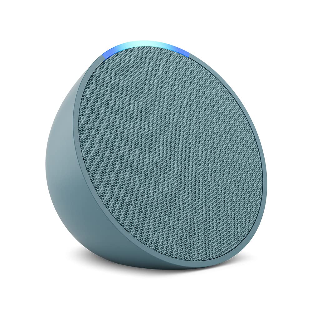 Amazon Echo Pop (modelo más reciente): nuestra bocina más pequeña que se adapta a cualquier habitación (verde azulado)