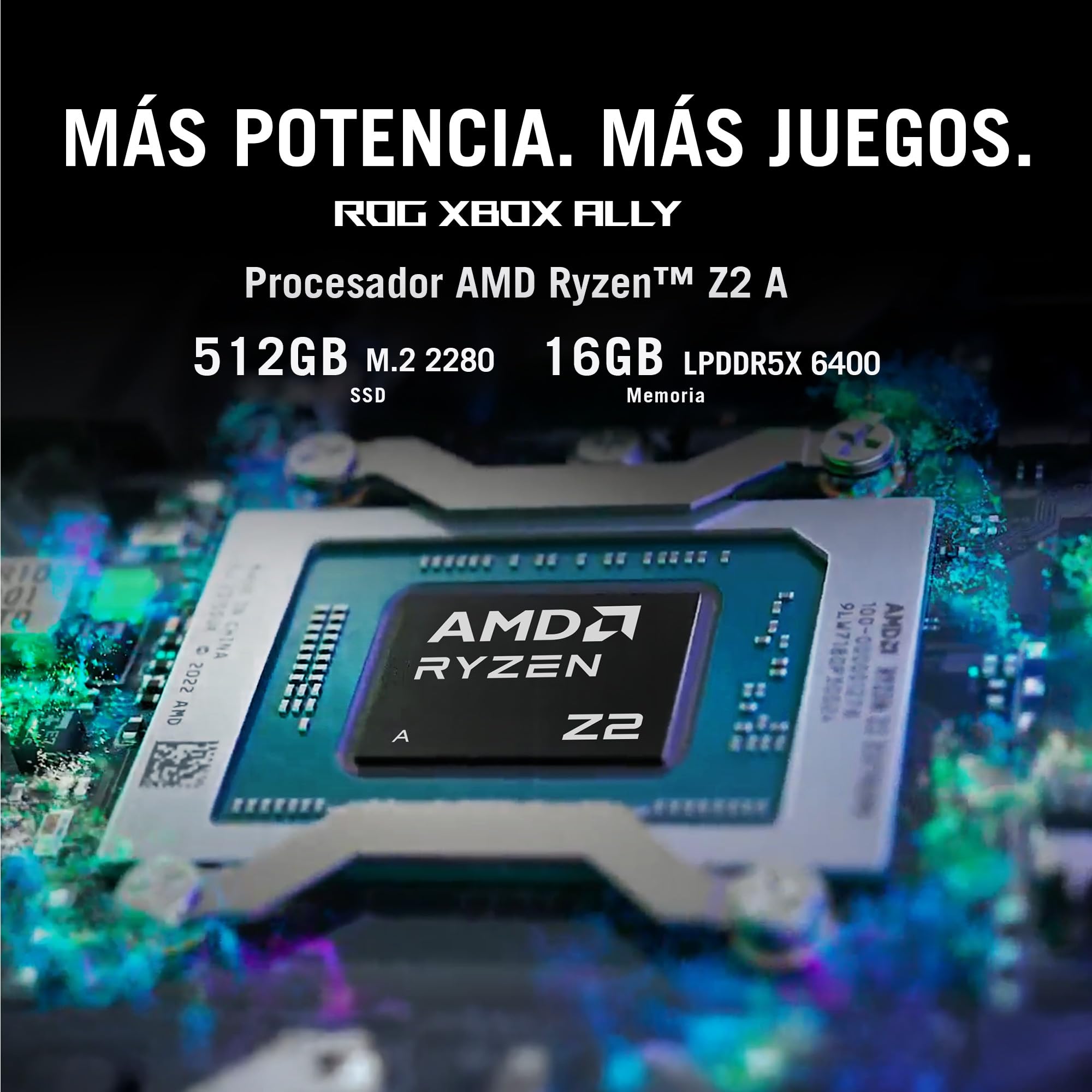 ASUS ROG XBOX Ally/AMD Ryzen™ Z2 A/AMD Radeon™ Graphics/ 16GB 512GB SSD/FHD 16:9 120Hz/ Wi-Fi 6E + Bluetooth® 5.