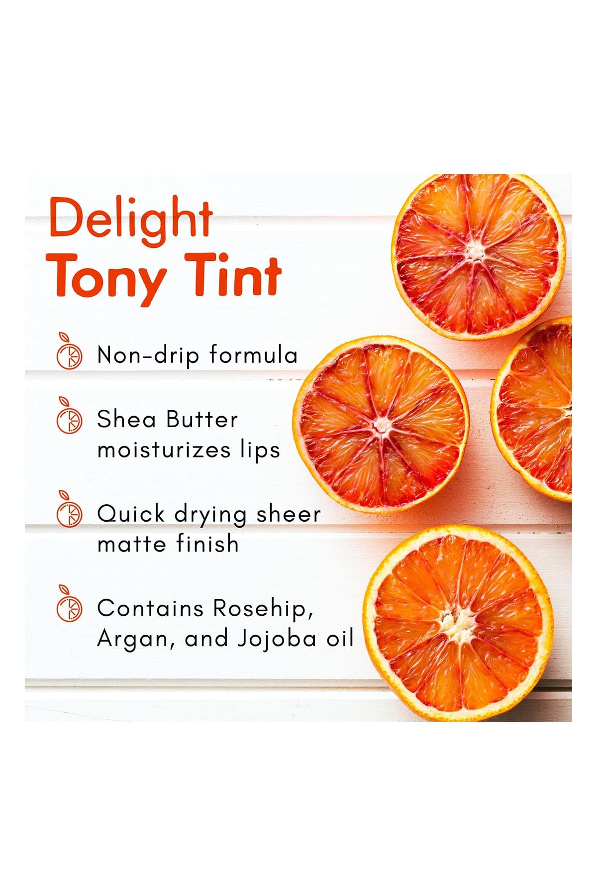 TONYMOLY Tint 03 Orange Tinta Labial Coreana Naranja de Larga Duración
