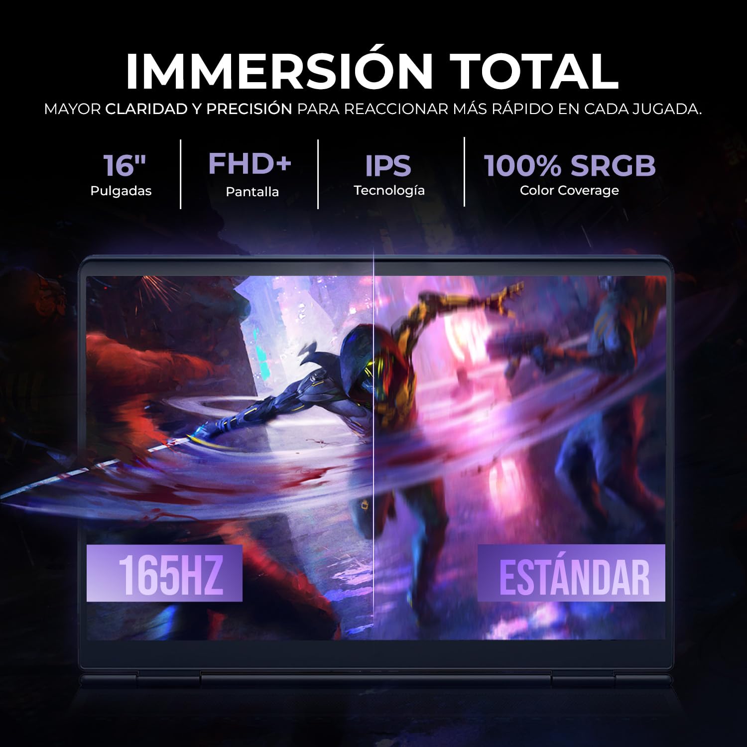 ASUS TUF Gaming A16 Laptop IA Gamer Nvidia GeForce RTX 5060 8GB DLSS Ryzen 7 260 NPU Rendimiento Total 38 Tops 32GB 1TB Pantalla 16" IPS FHD+ 165Hz Teclado Ingles Copilot Gaming Proxima Generacion