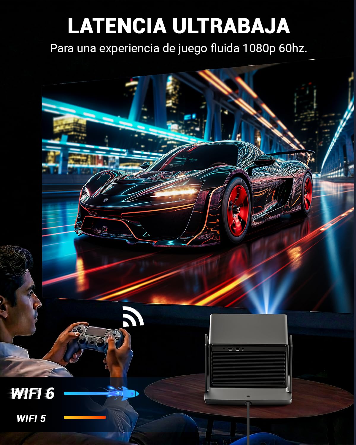 VEGOOS Proyector 4K (Licencia Netflix), Proyectores Portatil Inteligente