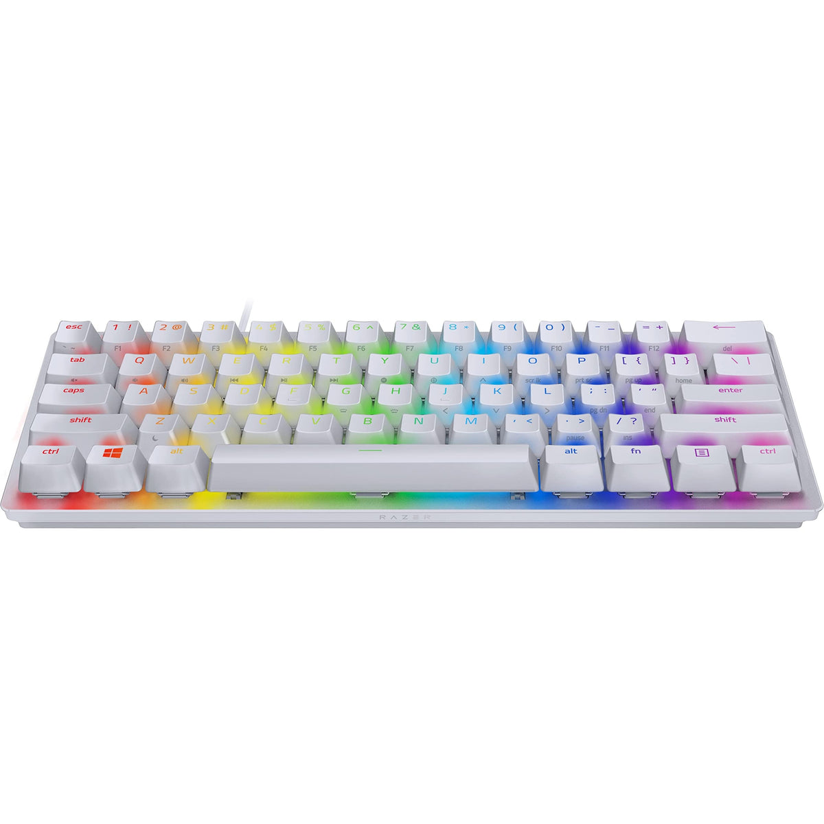 Razer Huntsman Mini 60% Teclado- Memoria integrada - Blanco Mercury (Reacondicionado)