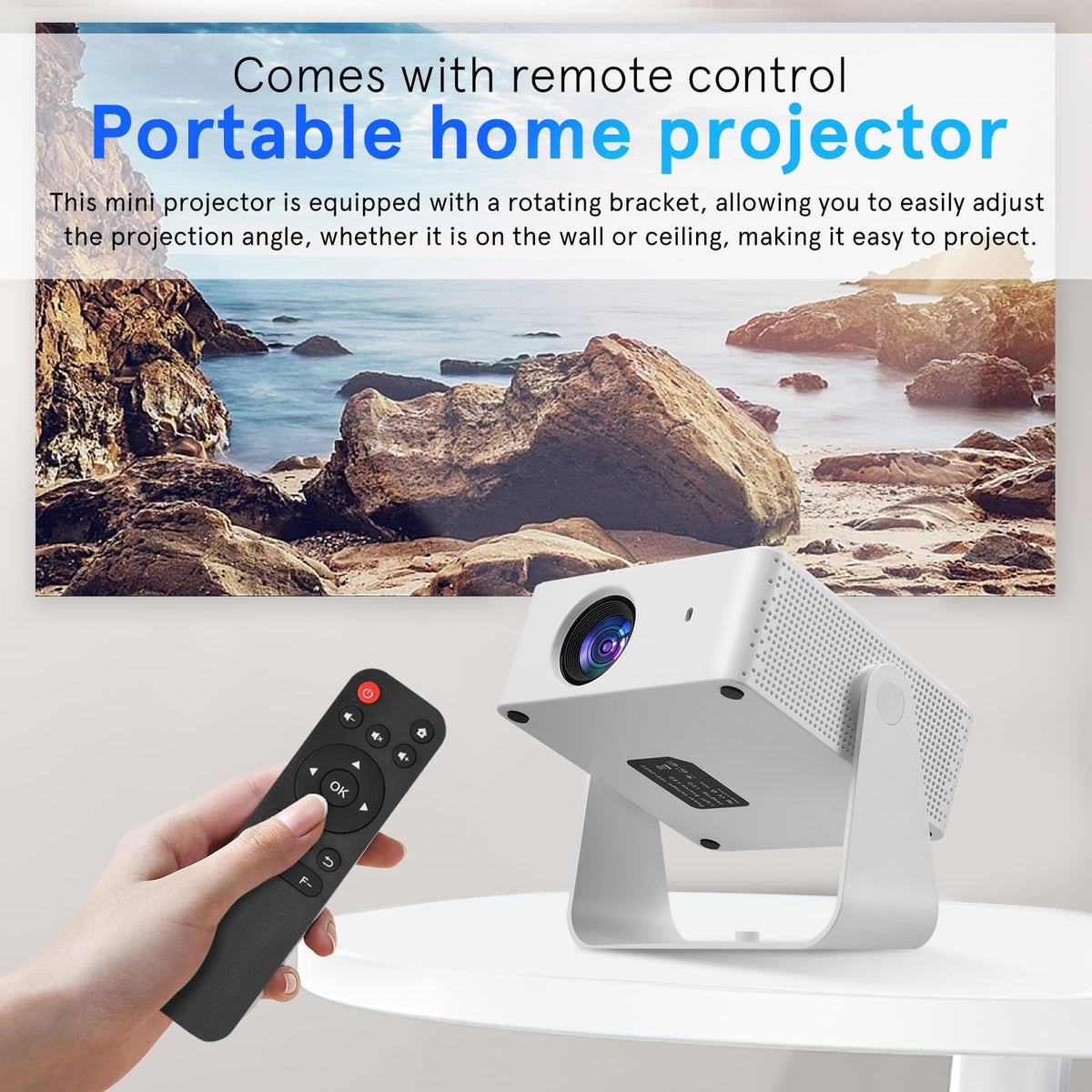 Sosoport Proyector Inteligente 1080P Nativo con Android 11 WiFi y Bluetooth