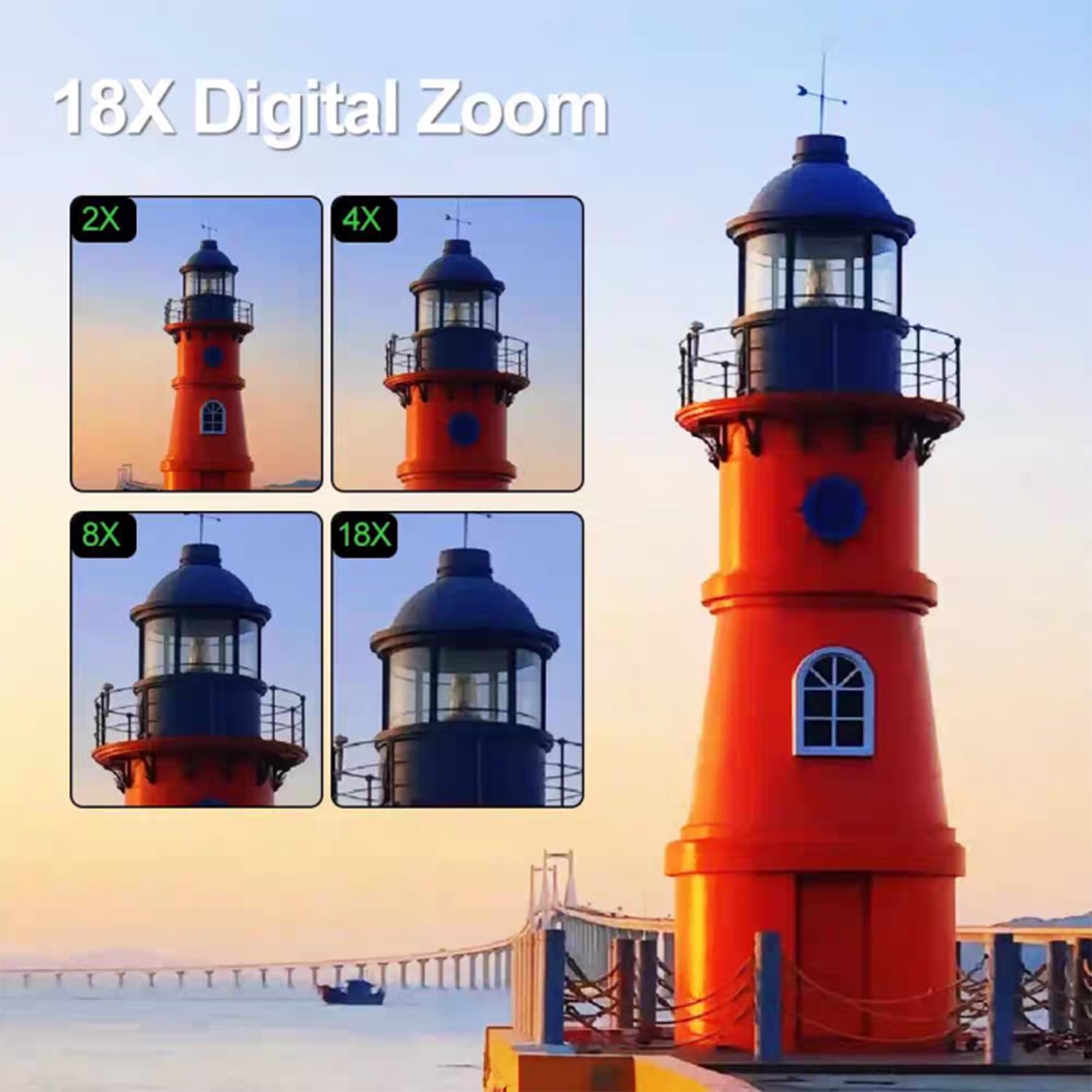 Cámara Digital de 64 MP, Pantalla de 3 Pulgadas, Vídeo 4K, Zoom 18X, Detección de Rostros, Estabilización, Lapso de Tiempo, Cámara Lenta, Recargable, Transmisión en Vivo para