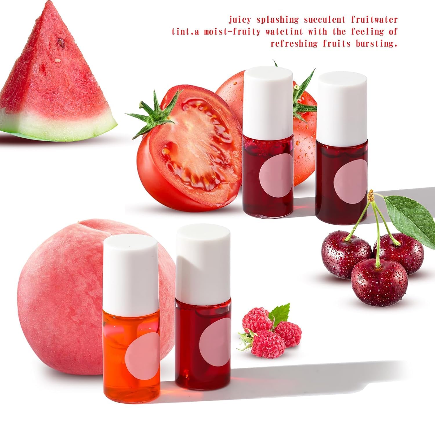 Tintas Labiales Permanente Tinte De Labios Gloss Liquida Water Tint Coreana Lip Maquillaje 4 Piezas LíQuidas Hidratante Mejillas Brillo Hydrating Cheek Hold Lipstick LáPiz Labial