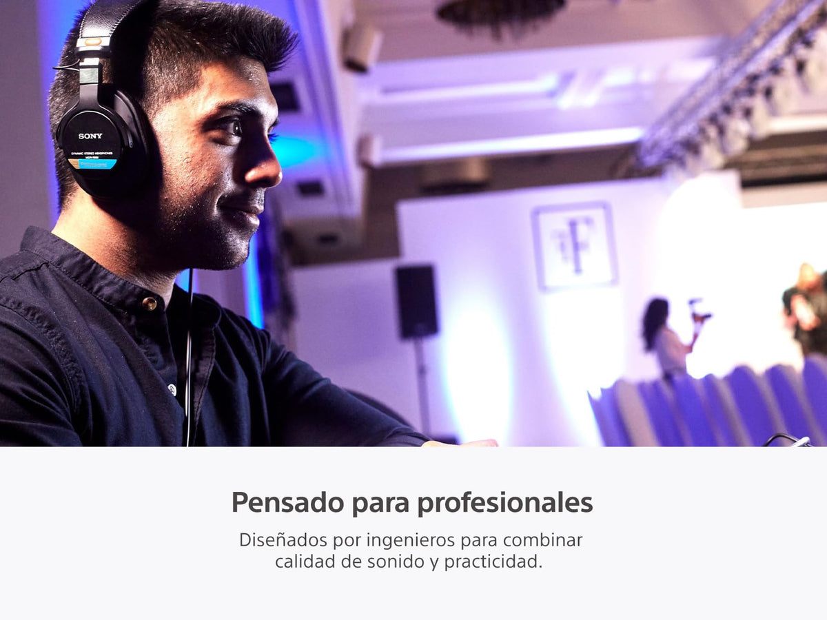 Sony Audífonos profesionales de diafragma grande ideal para grabar en estudios MDR7506