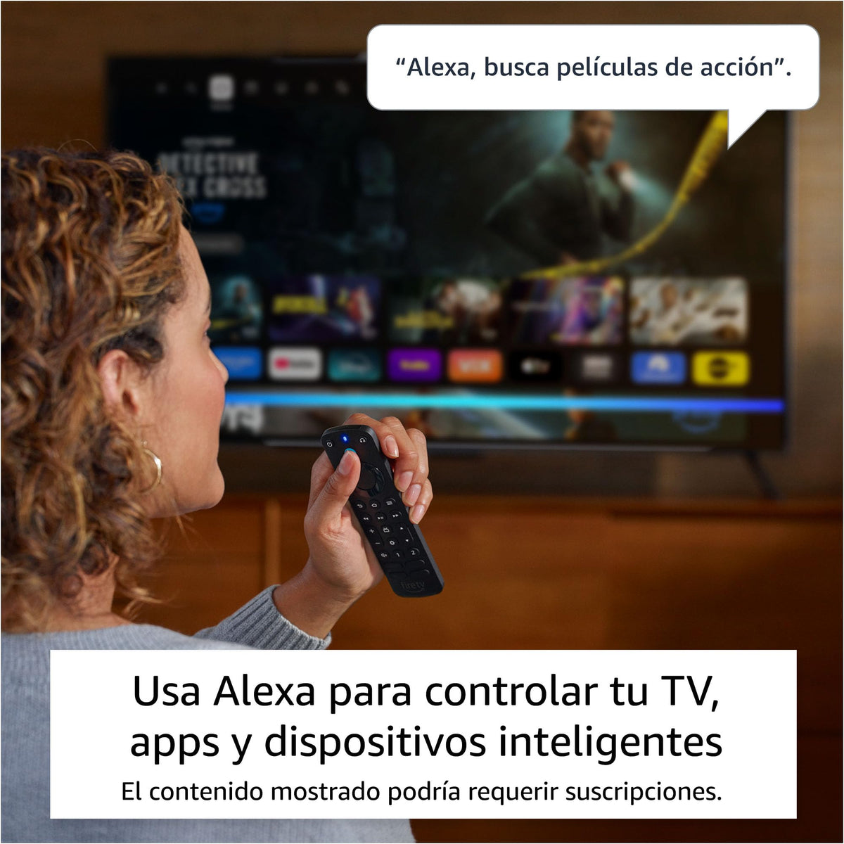 Control remoto por voz Alexa Pro de Fire TV (útimo modelo), incluye buscador de control remoto, controles de TV, botones retroiluminados, requiere un dispositivo compatible Amazon Fire TV