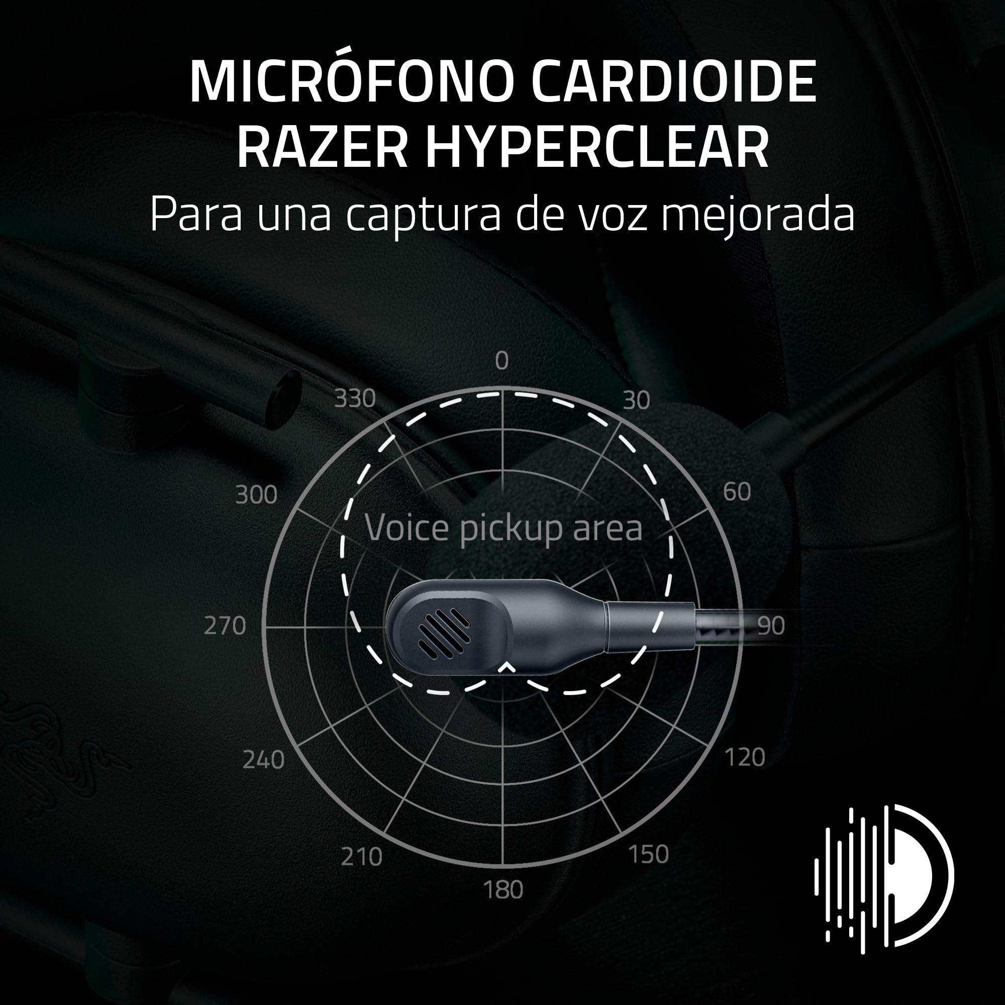 Razer BlackShark V2 X Auriculares para Xbox: Diafragmas de 50mm - Micrófono Cardioide - Ligero - Almohadillas Aislantes de Ruido - para Xbox Series X, Series S, PS5, PC, 3.5mm - Negro