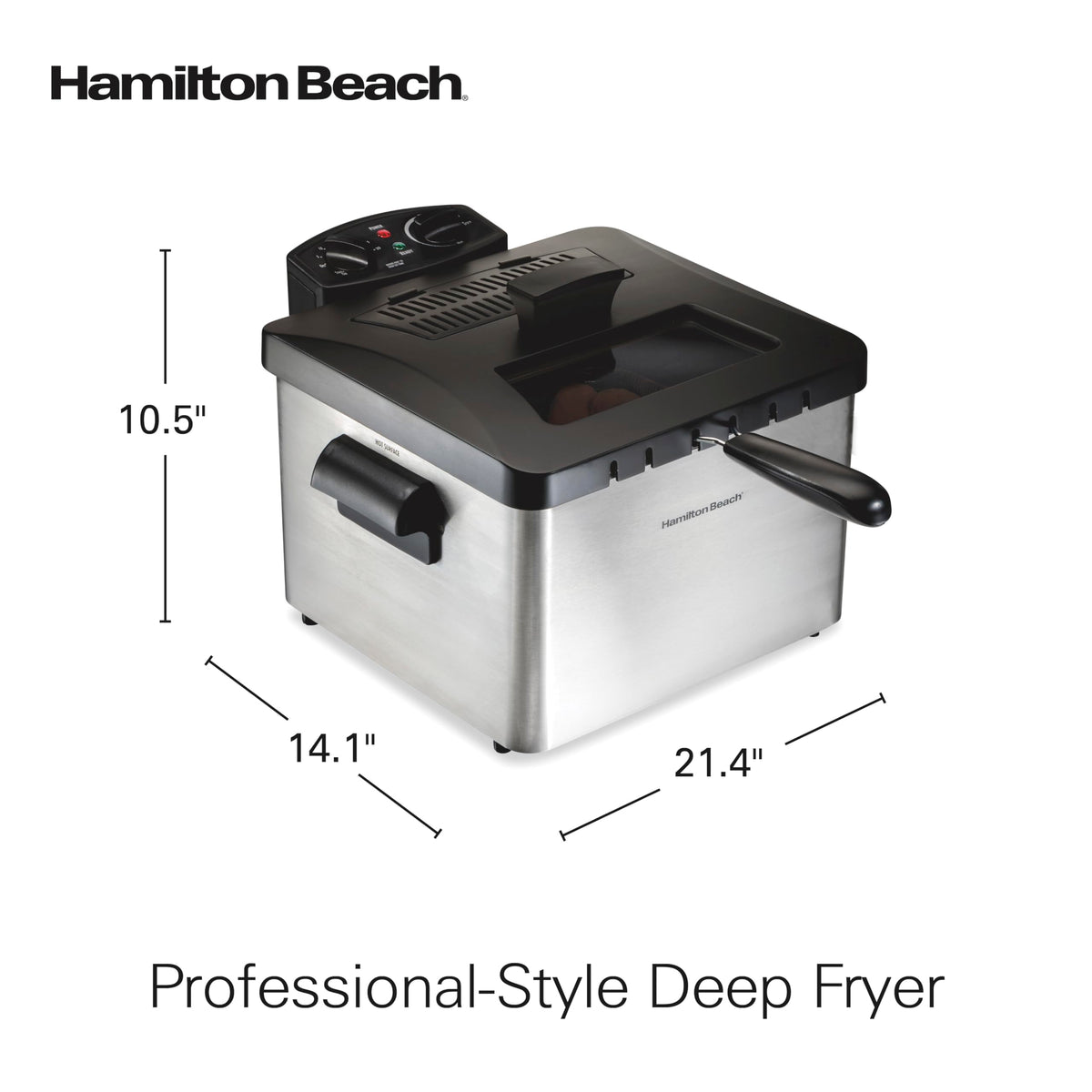 Hamilton Beach - Freidora de doble cesta 35034, de calidad profesional