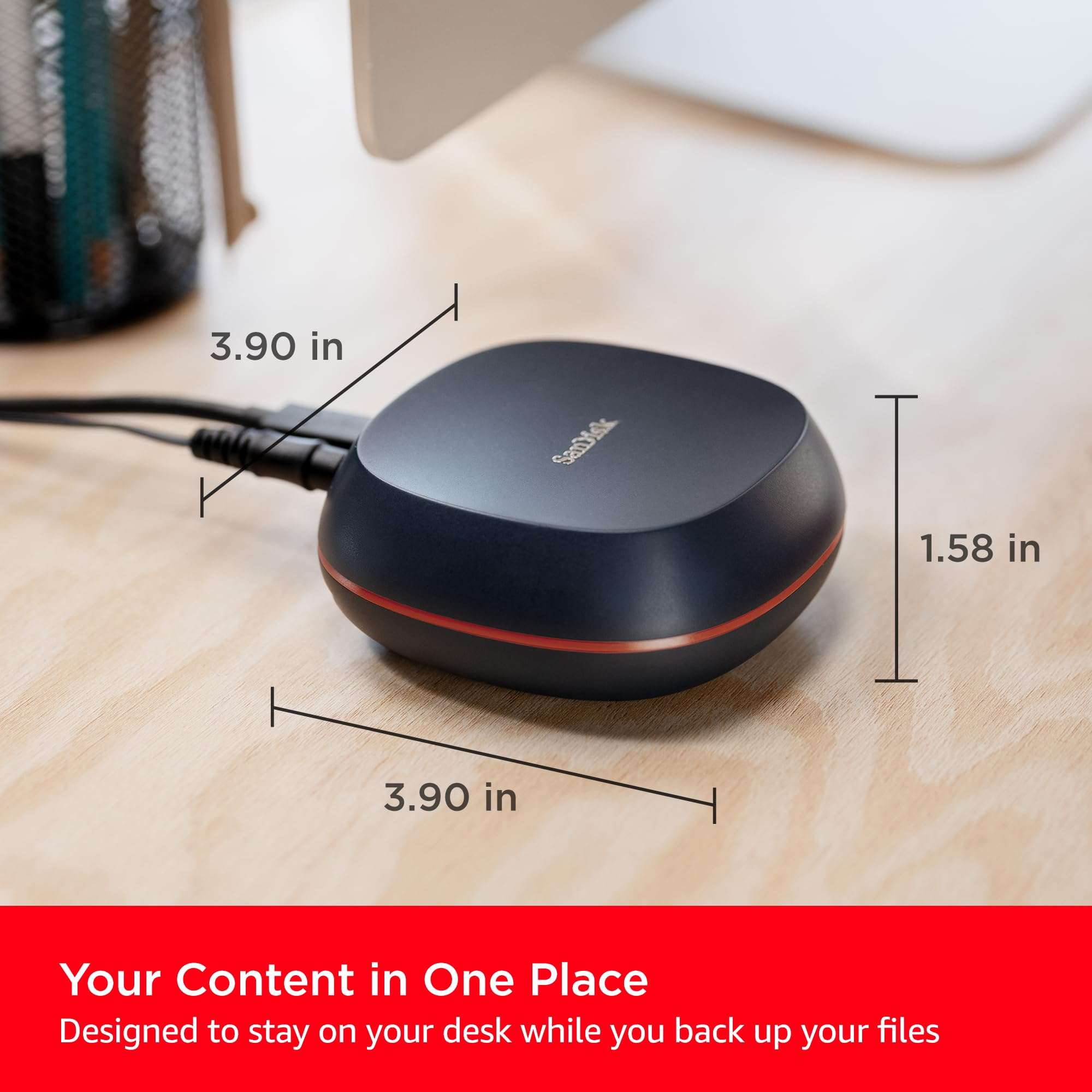 SanDisk Unidad de computadora SSD de 8 TB - Unidad de Estado sólido Externa de computadora, hasta 1000 MB/s, USB-C, USB 3.2 Gen 2 - SDSSDT40-8T00-NA25