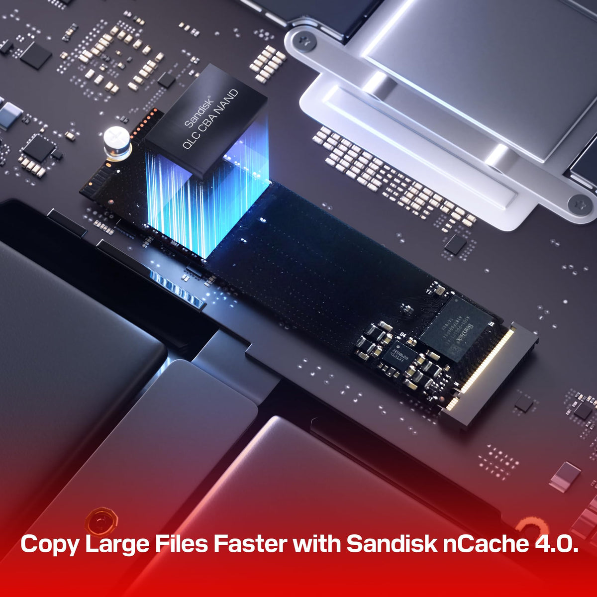 WD Blue 4TB SN5100 NVMe SSD - M.2 2280, PCIe Gen 4.0, Unidad Interna de Estado sólido - velocidades de Lectura de hasta 6.900MB/s, Almacenamiento actualizado para PC/portátiles - WDS400T5B0E