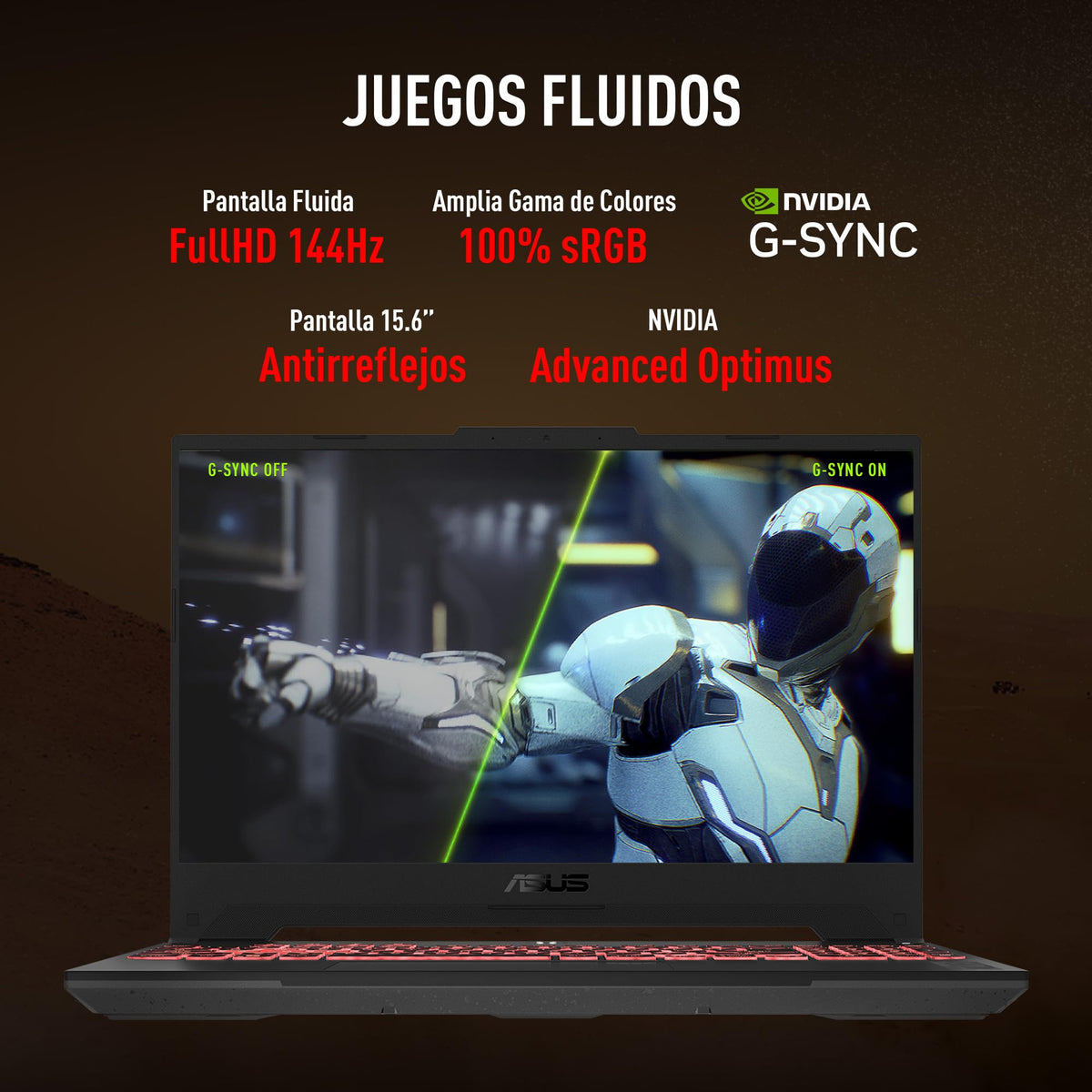 ASUS Laptop TUF Gaming A15/ 15.6" FHD/AMD Ryzen 7 7ma/NVIDIA GeForce RTX 4050/16 GB RAM expandible hasta 32GB/512GB SSD/Teclado Retroiluminado en Español/Gris(Garantía y Servicio en México)