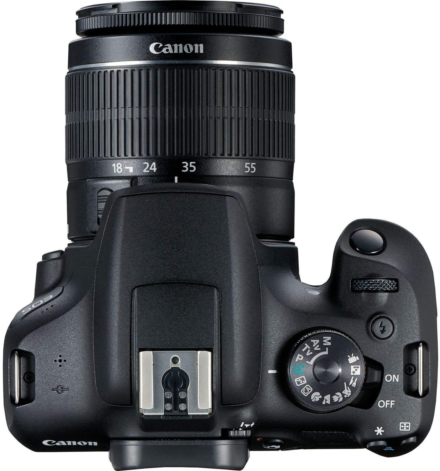 Canon EOS 2000D (Rebel T7) Cámara DSLR con EF-S 18-55 mm f/3.5-5.6 DC III Lente y paquete de accesorios – Incluye: 2 tarjetas de memoria SDHC de 32 GB, batería de larga duración, funda, filtros, lentes auxiliares y más
