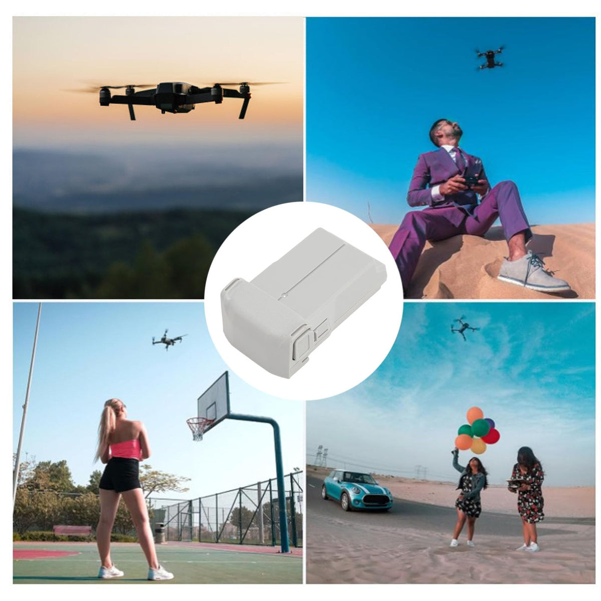 Batería de Dron de 3850 MAh para Mini 3, 3Pro, 4, 4Pro con 47 Minutos de Tiempo de Vuelo, Batería de Vuelo Inteligente Recargable, Diseño Amigable para Viajes para Mini 3 3Pro