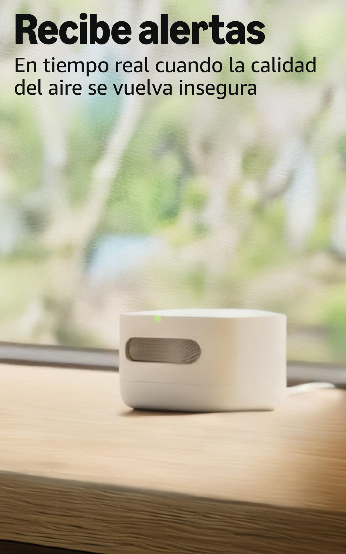 Amazon Monitor de Calidad de Aire, Conoce tu aire, compatible con Alexa