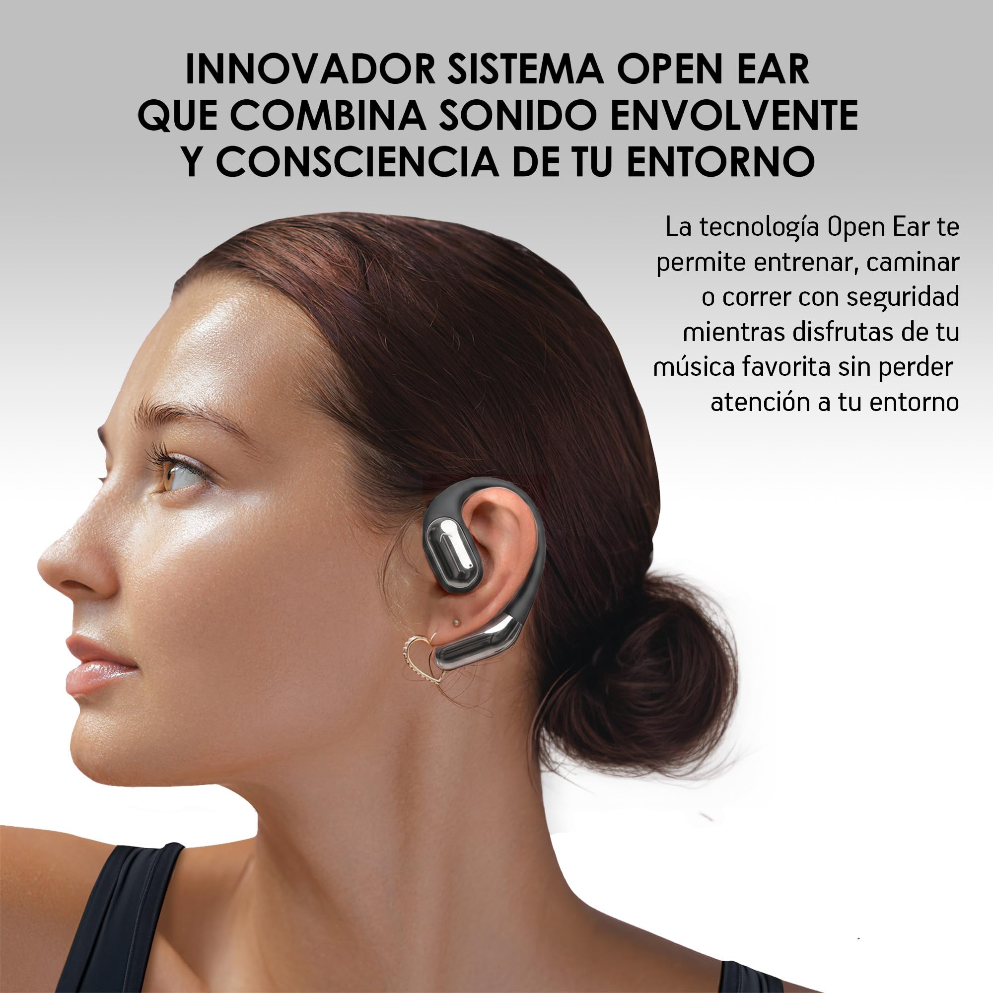 Akane Audífonos Inalámbricos Deportivos Open Ear Bluetooth 5.4 para Correr